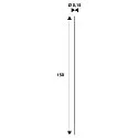 SLV safety rope PANEL V 150CM, stainless steel