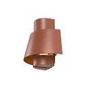 outdoor wall luminaire PHOTONI half round, conical E27 IP65