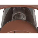 outdoor wall luminaire PHOTONI half round, conical E27 IP65