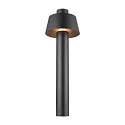 outdoor floor lamp PHOTONI 75 impact resistant, conical E27 IP65, black matt dimmable