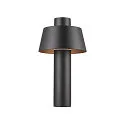 outdoor floor lamp PHOTONI 45 impact resistant, conical E27 IP65, black matt dimmable