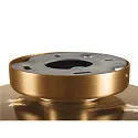 SLV wall and ceiling luminaire PANTILO ROPE 27 cylindrical E27 IP20, gold dimmable