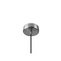 pendant luminaire PANTILO ROPE 27 E27 IP20, silver dimmable