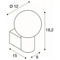 SLV wall luminaire VARYT round E14 IP44, chrome