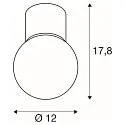 ceiling luminaire VARYT round E14 IP44, chrome