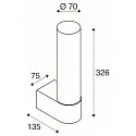 wall luminaire LYGANT SINGLE IP44, brass