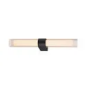 SLV wall luminaire LYGANT DOUBLE IP44, black