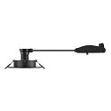 SLV ceiling recessed luminaire NEW TRIA® 75 XL round GU10 IP20, black
