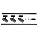 1-phase spot NOBLO® SPOT round, set of 3 IP20, black dimmable