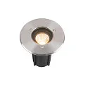 floor recessed luminaire DASAR® S round, swivelling, passable, switchable IP67, stainless steel 