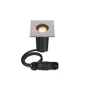 floor recessed luminaire DASAR® S square, swivelling, passable, switchable IP67, stainless steel 