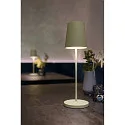 battery table lamp VINOLINA TWO 3-CCT 3-fold, CCT Switch, with touch dimmer, conical, with charging station IP65