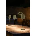 battery table lamp VINOLINA TWO 3-CCT 3-fold, CCT Switch, with touch dimmer, conical, with charging station IP65