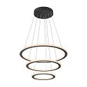 pendant luminaire ONE FLAT TRIPLE IP20, black dimmable