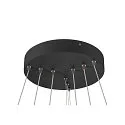 pendant luminaire ONE FLAT TRIPLE IP20, black dimmable