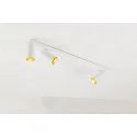 ceiling luminaire KAMI 3 flames GU10 IP20, gold, white