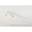 ceiling luminaire KAMI 3 flames GU10 IP20, gold, white