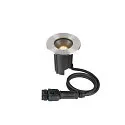 floor recessed luminaire DASAR® M round, swivelling, DALI controllable, passable IP67, stainless steel dimmable