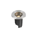 floor recessed luminaire DASAR® M round, swivelling, DALI controllable, passable IP67, stainless steel dimmable