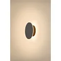 SLV outdoor wall luminaire D-RING S PHASE IP65, black dimmable