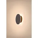 SLV outdoor wall luminaire D-RING S PHASE IP65, black dimmable
