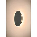 SLV outdoor wall luminaire D-RING M PHASE IP65, black dimmable