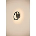 outdoor wall luminaire Q-RING SENSOR with sensor, switchable IP54, black 