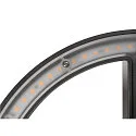 outdoor wall luminaire Q-RING PHASE without sensor, dimmable IP65, black dimmable