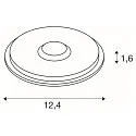 SLV floor recessed luminaire BIG PLOT round, surface-mounted version, without trim IP67, stainless steel 