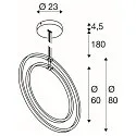 pendant luminaire ONE VERTICAL PD IP20, black dimmable