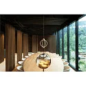 SLV pendant luminaire ONE VERTICAL PD IP20, black dimmable