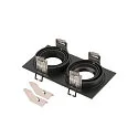 SLV ring NEW TRIA® 155 2 flames, built-in version, black