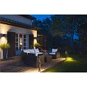 SLV outdoor floor lamp T-TUBE 70 POLE DOUBLE with sensor GU10, black dimmable