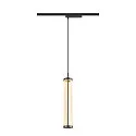 1-phase pendant luminaire QUIMERA PHASE cylindrical IP20, black dimmable