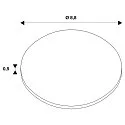SLV cover UNIVERSAL DOWNLIGHT IP65 round, rigid, closed, airtight, white
