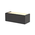 SLV wall luminaire CHROMBO - PHASE square IP20, black dimmable
