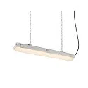 SLV damp-proof luminaire WATERPROOF V 600 ON-OFF CCT Switch, switchable, multipower, wired through IP66, grey 
