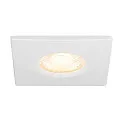 SLV cover UNIVERSAL DOWNLIGHT IP65 square, rigid, closed, airtight, white