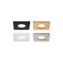 SLV cover UNIVERSAL DOWNLIGHT IP65 square, rigid, closed, airtight, white