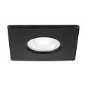 SLV cover UNIVERSAL DOWNLIGHT IP65 square, rigid, closed, airtight, black