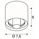SLV ceiling luminaire VARYT without shade E14 IP44, brass dimmable