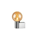 SLV wall luminaire VARYT round, without shade E14 IP44, chrome dimmable