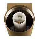 SLV wall luminaire VARYT round, without shade E14 IP44, brass dimmable