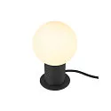 SLV table lamp VARYT round, without shade E14, black dimmable