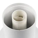 SLV table lamp VARYT round, without shade E14, white dimmable