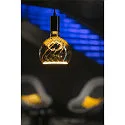 Segula filament lamp globe FLOATIG GLOBE 150 TWISTED - SMOKEY GREY - PHASE G150 opal E27 6W 230lm 1900K 330° dimmable