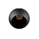 3-phase pendant luminaire LIGHT EYE® 90 down, ball shaped GU10 IP20, black matt dimmable