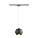 1-phase pendant luminaire LIGHT EYE® 150 GU10 IP20, black dimmable