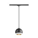 SLV 1-phase pendant luminaire LIGHT EYE® 150 GU10 IP20, black dimmable