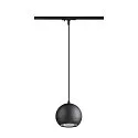 SLV 1-phase pendant luminaire LIGHT EYE® 150 GU10 IP20, black dimmable